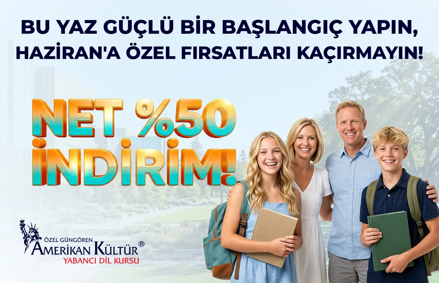 Haziran'a Özel Fırsatları Kaçırmayın! Net %50 İndirim!